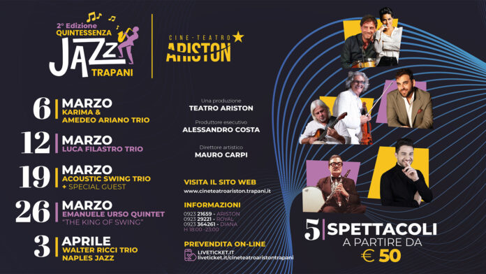 Quintessenza, la rassegna Jazz a Trapani